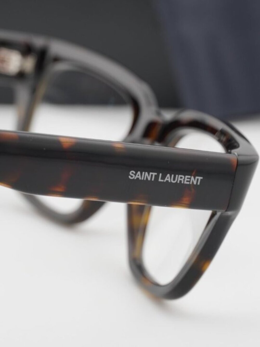 Saint Laurent SL804 002 Square Eyeglasses – Havana 51mm - Picture 6 of 10